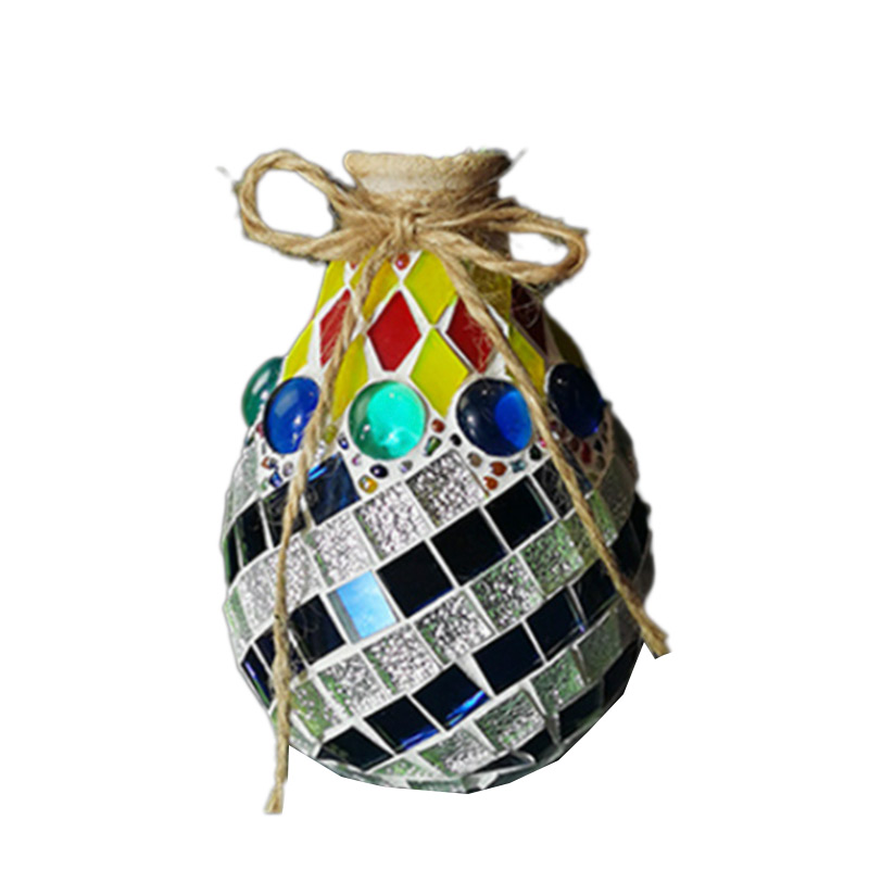 Hausdekoration, langlebig, DIY-Mosaikvase, Innenausstattung, Biskuitporzellan, weiß, Blumen, Diamant, blau, Weihnachtsdesign, Keramikvase für Heimdekoration im klassischen modernen Stil