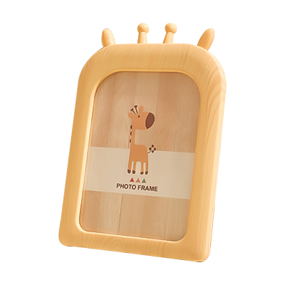 Bilderrahmen aus Holz für Kinder in Giraffenform 5/6/7 Zoll Desktop-Dekoration