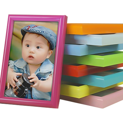 PVC-Fotorahmen, bunter Druck, mehrere Farben für Kinderfotos