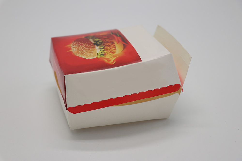 Bedruckte Burgerbox aus Papier 2