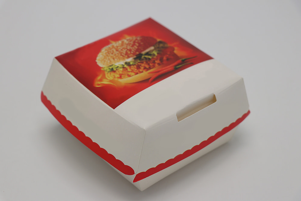 Bedruckte Burgerbox aus Papier 2